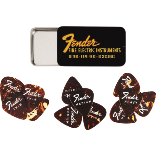 Fender Fender® Fine Electric Pick Tin 12 Pack