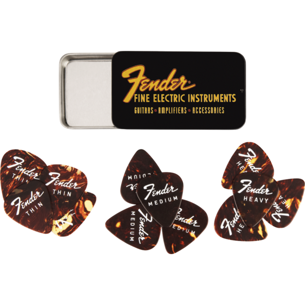 Fender Fender® Fine Electric Pick Tin 12 Pack