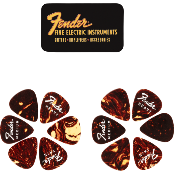 Fender Fender® Fine Electric Pick Tin 12 Pack