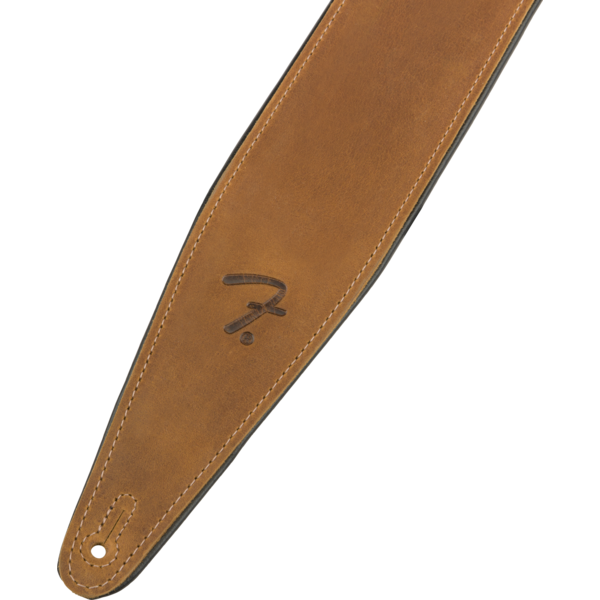 Fender Fender  Right Height™ Leather Strap Cognac 2.5"