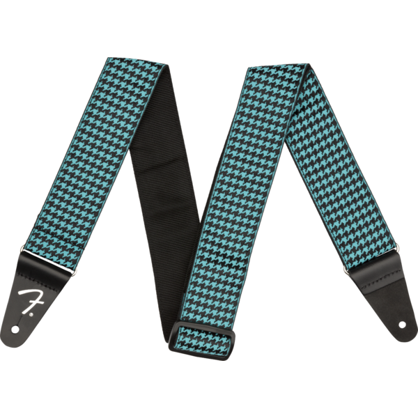 Fender Fender Houndstooth Jacquard Strap Teal 2"