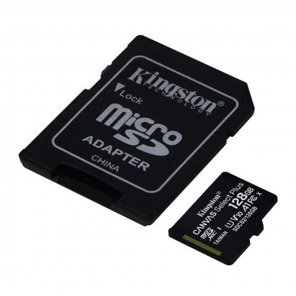 Kingston Kingston UHS-I A1 128 GB Canvas Select Plus MicroSD Card w/ SD adapter