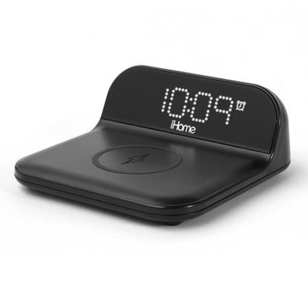 iHome Alarm Clock with Qi Wireless Charging and USB Charging Black -  Northern Sounds & Systems