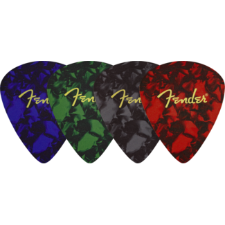 Fender Fender® Pick Shape Logo Coasters Multi-Color (4-Pack)