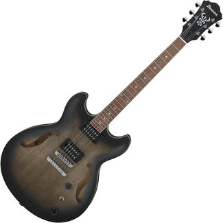 Ibanez Ibanez AS53TKF Artcore Series Hollowbody Electric GuitarTransparent Black Flat