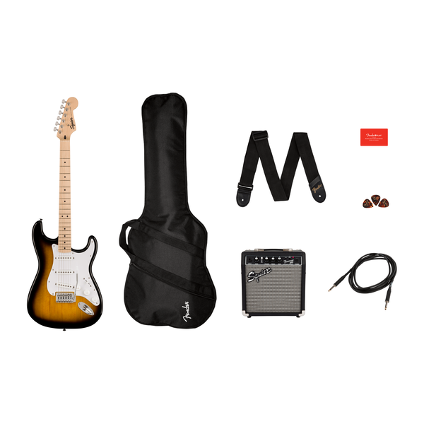 Fender Fender  Squier Sonic™ Stratocaster® Pack 2-Color Sunburst Gig Bag 10G Amplifier