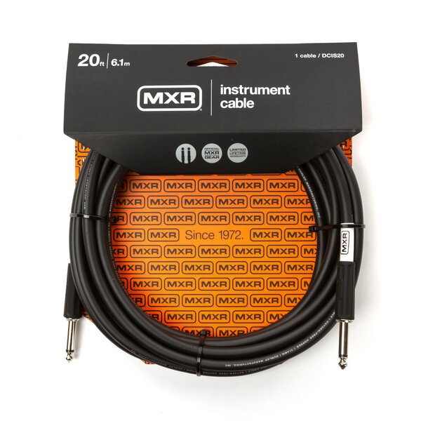 MXR MXR Standard Instrument Cable Straight/Straight 20'