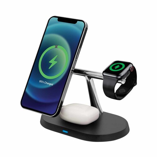 Helix *CLEARANCE* Helix 3-in-1 Wireless Charging Valet Black