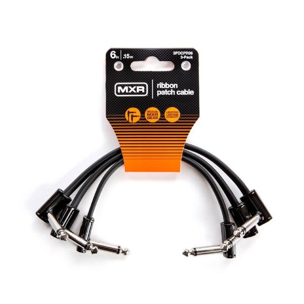 MXR MXR 6" Ribbon Patch Cable 3 Pack
