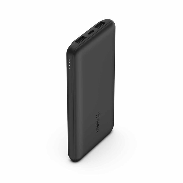 Belkin Belkin BoostCharge 3 Port 10000 mAh with USB-A to USB-C Cable Powerbank Black