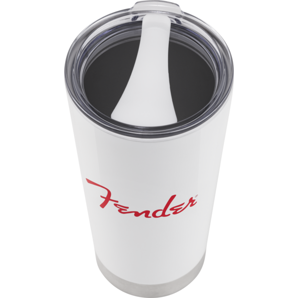 Fender Fender® Red Spaghetti Logo 20 oz Tumbler White