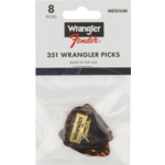 Fender Fender® and Wrangler® Picks 351 Shape Tortoiseshell 8 Pack