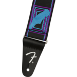 Fender Fender Neon Monogrammed Strap Blue and Purple 2"