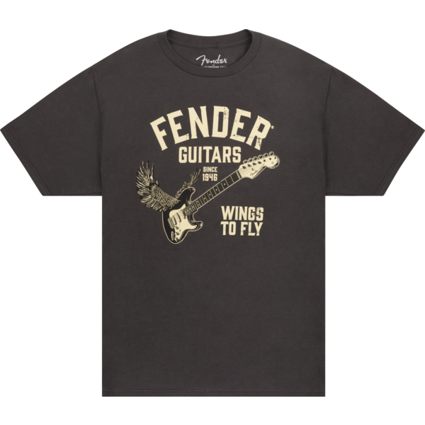 Fender Fender® Wings To Fly T-Shirt Vintage Black Small