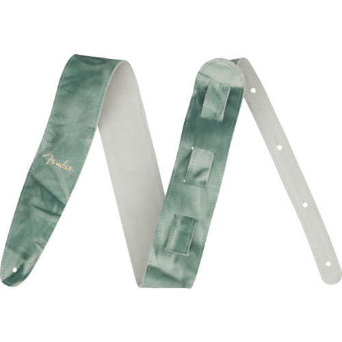 Fender Fender Tie Dye Leather Strap, Sage Green, 2"