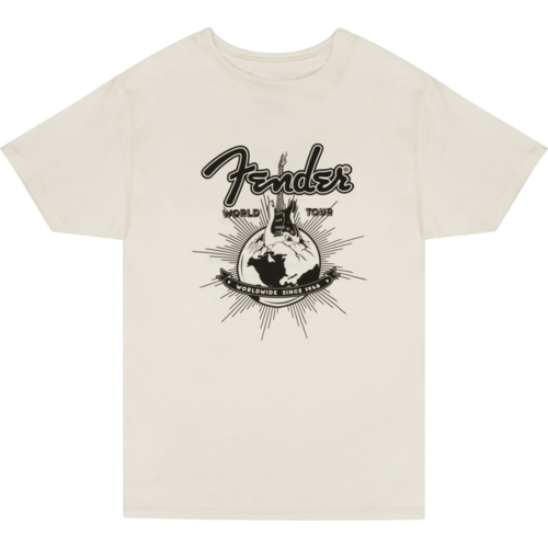 Fender Fender® World Tour T-Shirt Vintage White XL