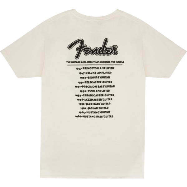 Fender Fender® World Tour T-Shirt Vintage White XL