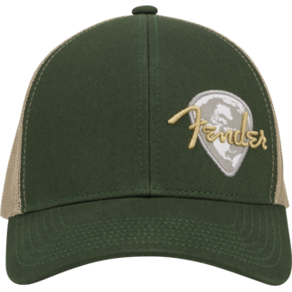 Fender Fender® Globe Pick Patch Hat Green and Khaki