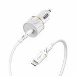 Otterbox OtterBox Fast Charge Power Delivery Car Charger USB-C 20W with Lightning Cable 3.3ft White