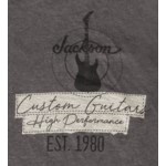 Jackson Jackson® Custom Guitar T-Shirt Charcoal Large