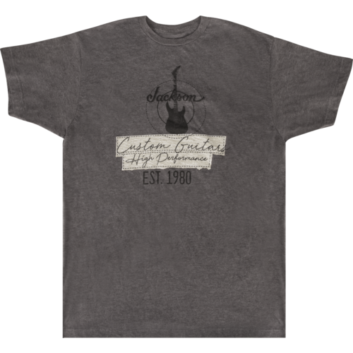 Jackson Jackson® Custom Guitar T-Shirt Charcoal Medium