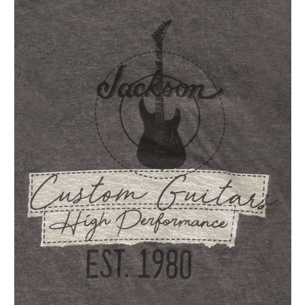 Jackson Jackson® Custom Guitar T-Shirt Charcoal Medium