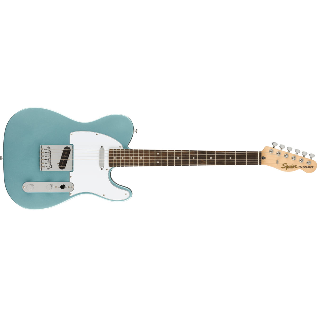 Fender Squier FSR Affinity Series™ Telecaster® Laurel Fingerboard White  Pickguard Ice Blue Metallic
