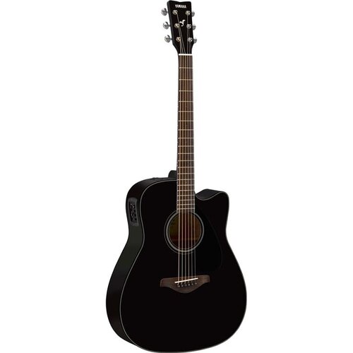 Yamaha Yamaha FGX800C Solid Spruce Top Dreadnought Acoustic Guitar w/ Electronics Black