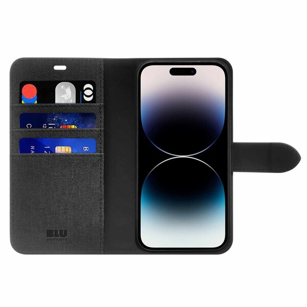 *CL Blu Element Folio 2 in 1 Case with MagSafe Black for iPhone 15 Pro