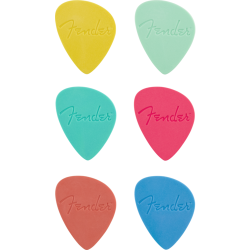 Fender Fender Offset Picks, Multi-Color (6-pack)