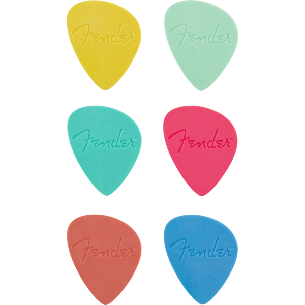 Fender Fender Offset Picks, Multi-Color (6-pack)