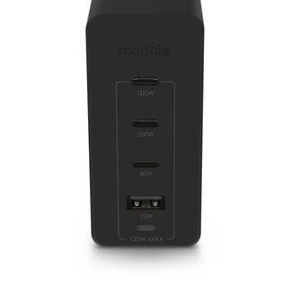 Mophie Mophie 120W 4-port USB-C/USB-A Speedport GaN Wall Charger Black