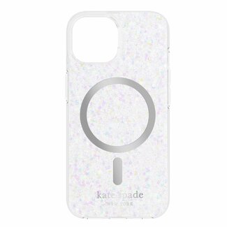 Kate Spade *CL Kate Spade Protective Case for MagSafe Chunky Glitter Silver for iPhone 15/14/13