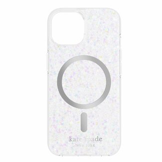 Kate Spade Kate Spade Protective Case for MagSafe Chunky Glitter Silver for iPhone 15/14/13