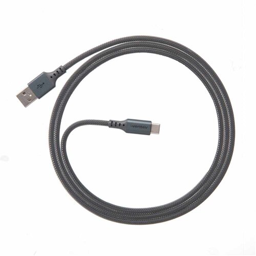 Ventev Ventev ChargeSync Alloy USB-C Cable 4ft Steel