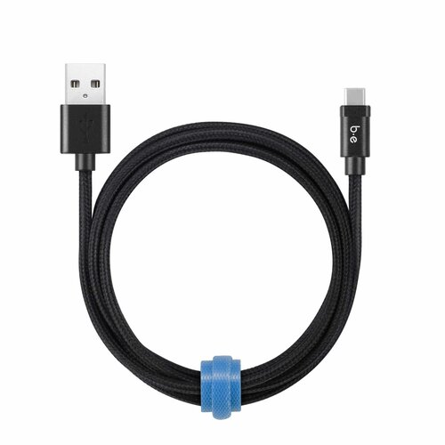 Blu Element Braided Charge/Sync USB-C to USB-A Cable 4ft Black