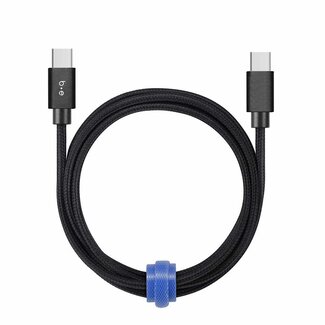 Blu Element Blu Element Braided Charge/Sync USB-C to USB-C Cable 4ft Black