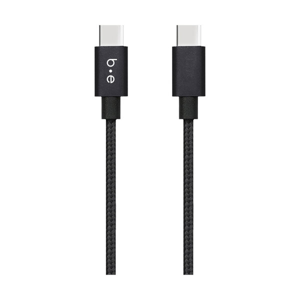 Blu Element Braided Charge/Sync USB-C to USB-C Cable 4ft Black