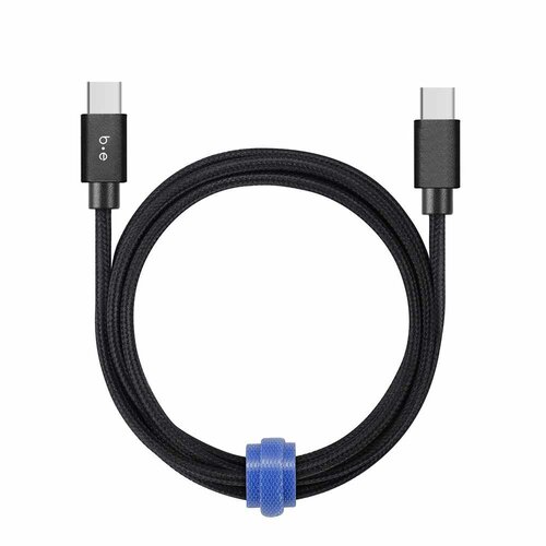 Blu Element Blu Element Braided Charge/Sync USB-C to USB-C Cable 10ft Black