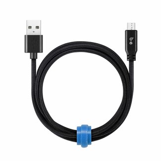 Blu Element Blu Element Braided Charge/Sync Micro USB to USB-A Cable 4ft Black