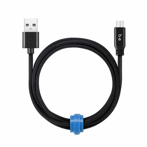 Blu Element Blu Element Braided Charge/Sync Micro USB to USB-A Cable 4ft Black