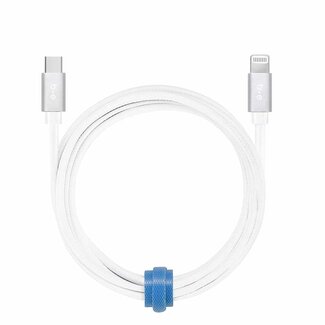 Blu Element Blu Element Braided Charge/Sync USB-C to Lightning Cable 6ft White