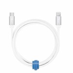 Blu Element Braided Charge/Sync USB-C to Lightning Cable 4ft White