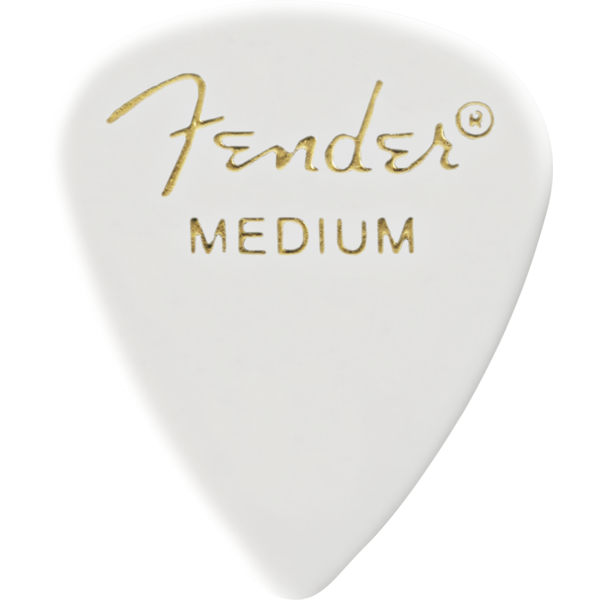Fender Fender Classic Celluloid White 351 Shape Medium 12 Pack
