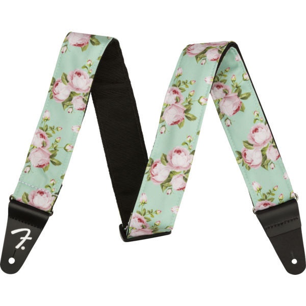 Fender Fender Floral Strap Surf Green 2"