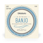 D'Addario D’addario EJ69 Phosphor Bronze 5-String Loop End Banjo Light 9-20