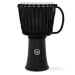 Latin Percussion LP 10-Inch Rope Tuned Circle Djembe With Perfect-Pitch Head Black