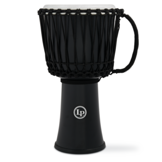 Latin Percussion LP 10-Inch Rope Tuned Circle Djembe With Perfect-Pitch Head Black