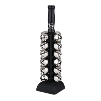 Latin Percussion LP Deluxe Sleigh Bells With Base, Black