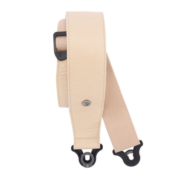 D'Addario D'Addario 25BAL01 Comfort Leather Auto Lock Guitar Strap 2.5" Tan